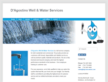 Tablet Screenshot of dagostinowater.com